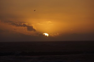 Solnedgang ved Vesterhavet