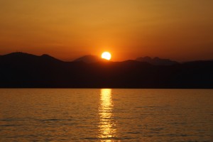 Sunset at Garda Lake