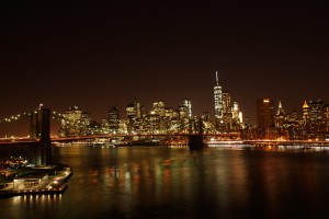 Brooklyn Bridge by night