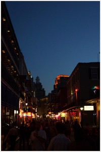 Bourbon Street by night