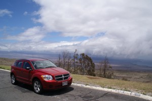 Dodge Caliber på Kohala mountain road