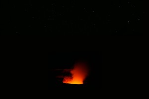 Halema‘Uma‘U krater by night