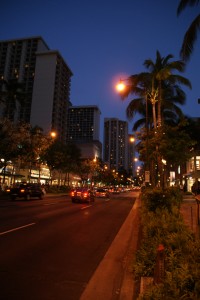 Honolulu by night