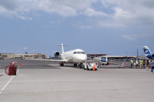 Mit Bombardier Crj-200 klar til afgang