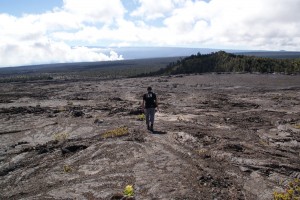 På vej ned af Mauna Ulu