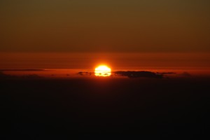 Solnedgang i 4200 m højde