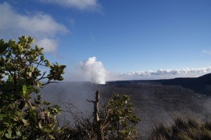 Udsigt til Hale Ma'uma'u Volcano Crater