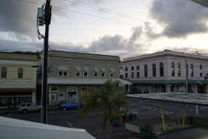 Udsigten fra Hilo Backpackers Hostel