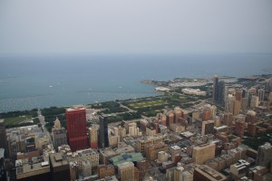 Grant Park med Lake Michigan bagved