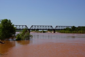 Red River er grænsen imellem Oklahoma og Texas