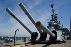 Kanonerne på USS Massachusetts