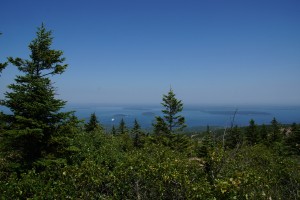 På vej mod toppen af Cadillac Mountain