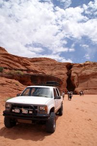 Indgangen til Antelope Canyon