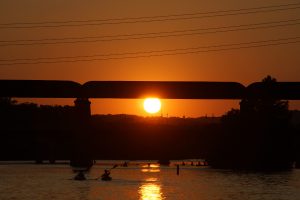 Solnedgang over Austin