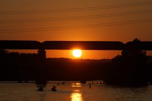 Solnedgang over Austin